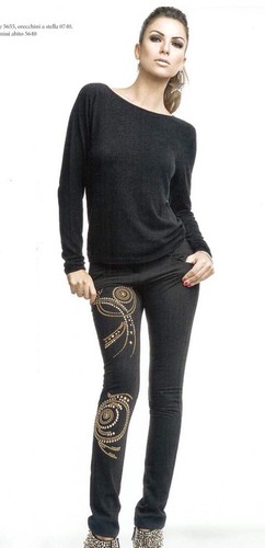 Denny rose pantalone decoro - denny,